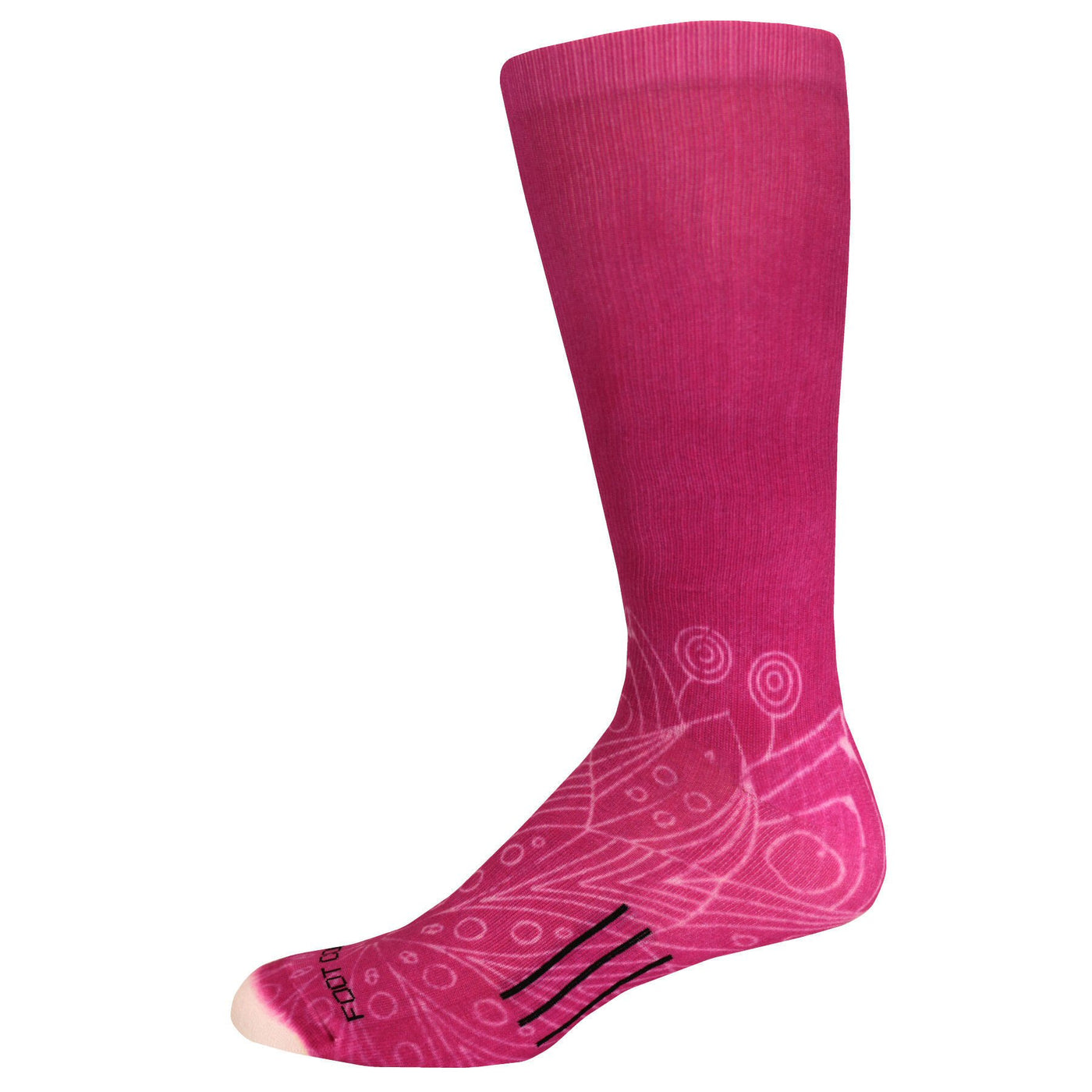 Foot Comfort Graduated Compression OTC Fashion Fuchsia Socks