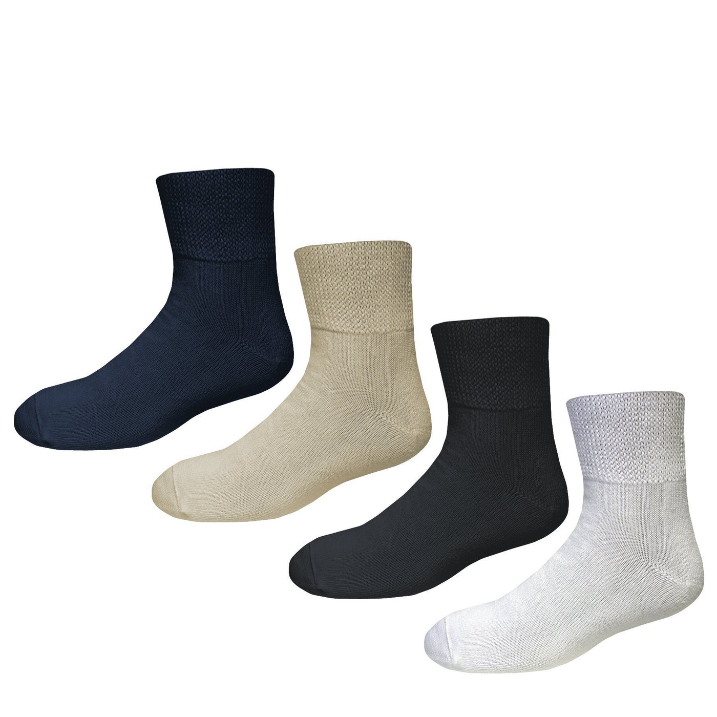 Bigger Big Foot Comfort Cotton Diabetic Quarter Socks