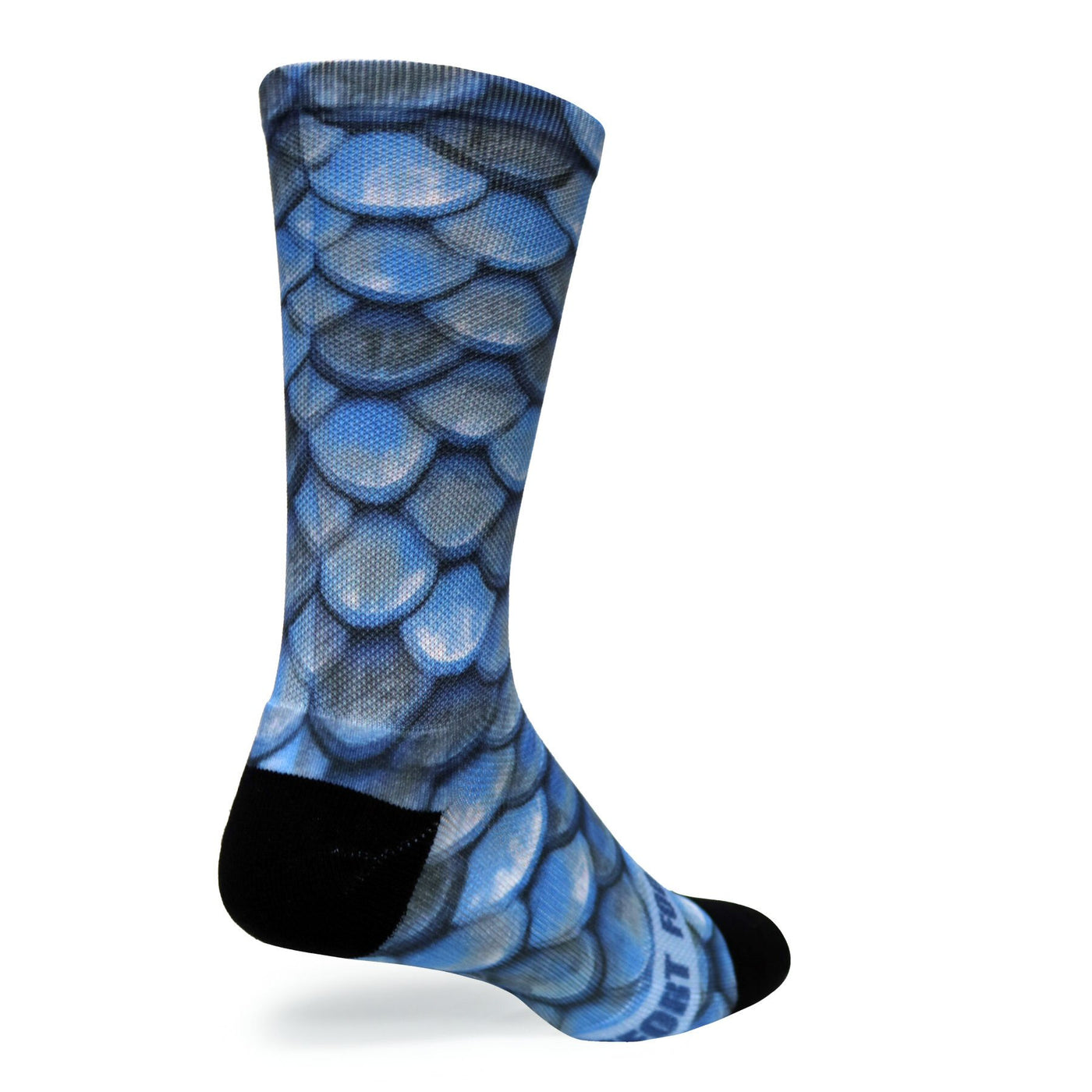 Foot Comfort DTG 360 Scales Blue Crew Socks