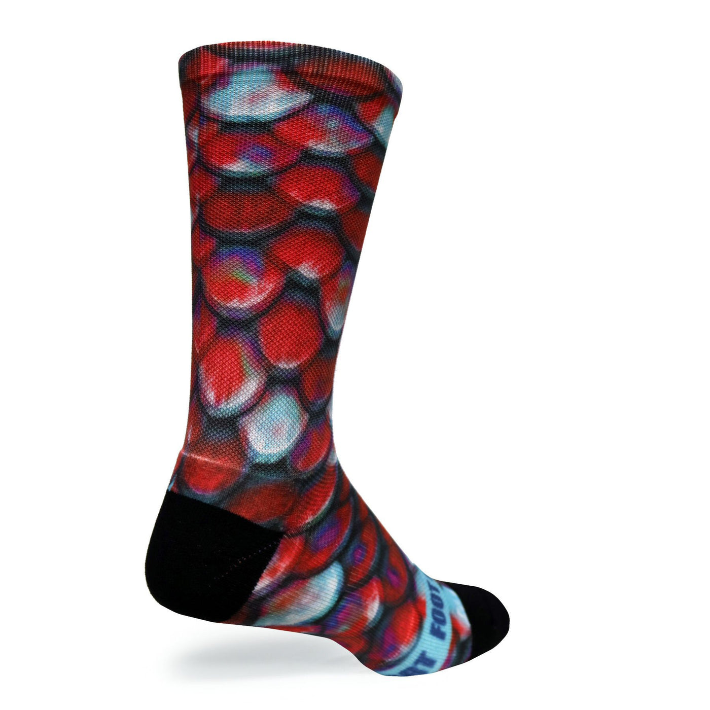 Foot Comfort DTG 360 Scales Red Crew Socks