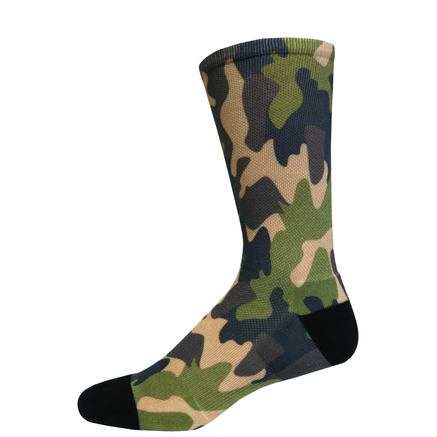 Foot Comfort DTG 360 Green Camo Crew Socks